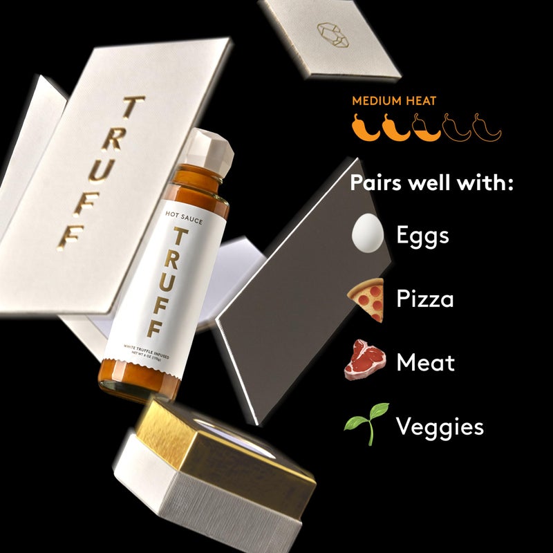 TRUFF White Truffle Hot Sauce, Gourmet Hot Sauce with Ripe Chili Peppers, Agave Nectar, White Truffle Oil and Coriander, a Limited Flavor Experience in a Bottle, 6 Oz - Image 3